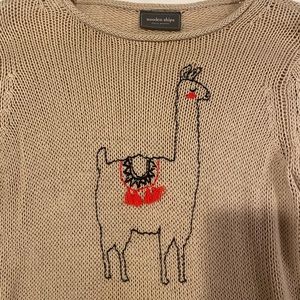 Llama wooden ships sweater